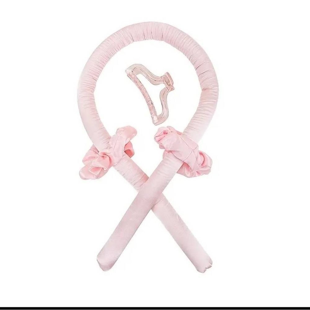Heatless Hair Curlers, Curling Rod With Hair Clip and Scrunchies Included, Light
